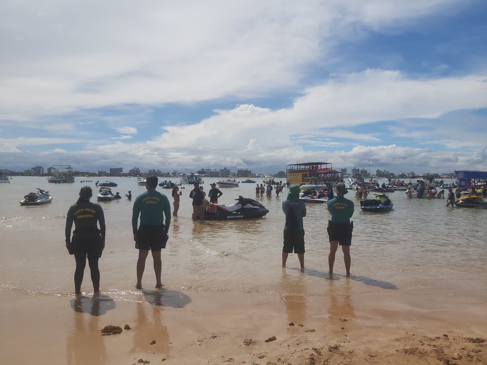 Ação de conscientização em Areia Vermelha