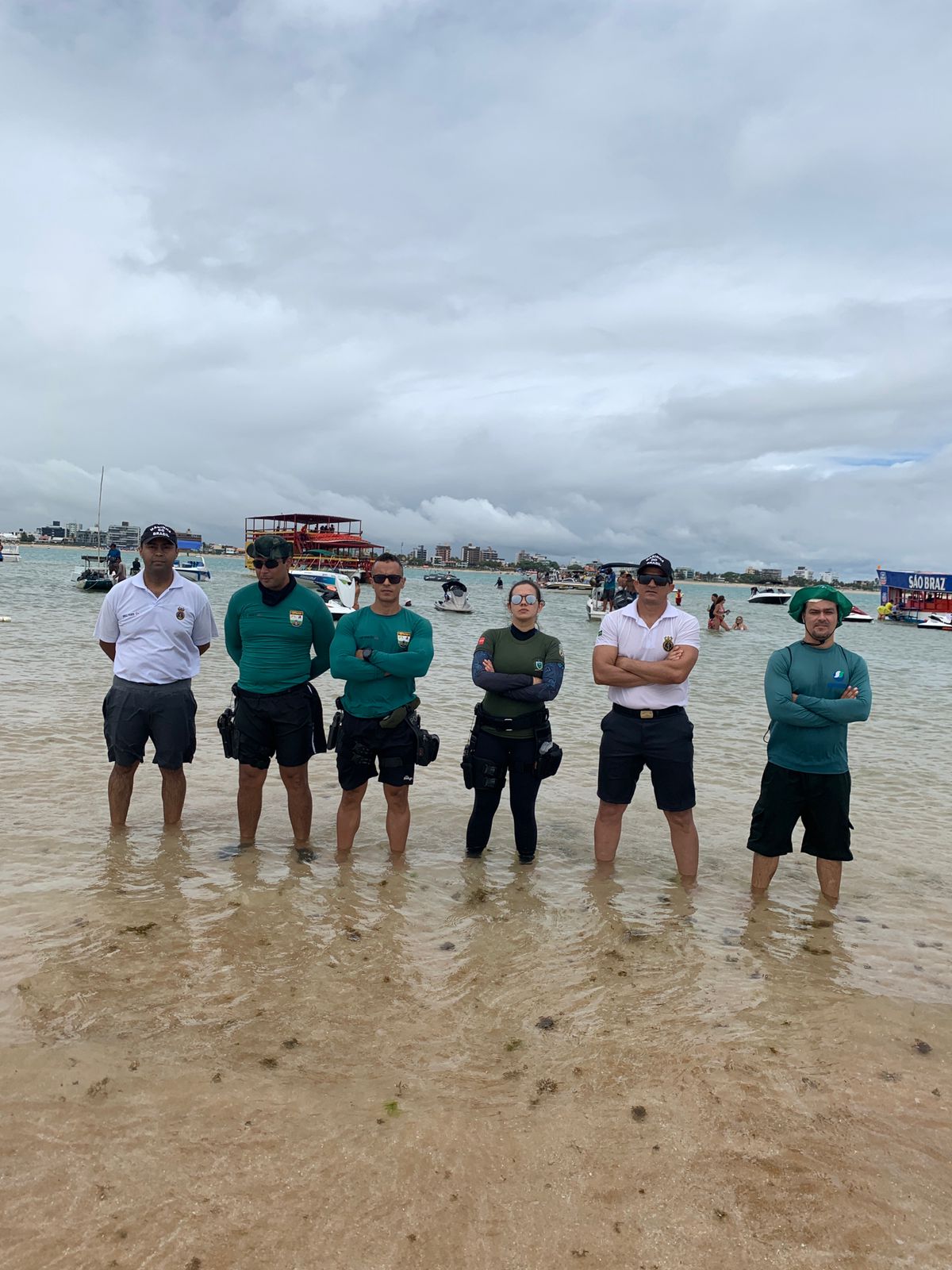 Ação de conscientização em Areia Vermelha