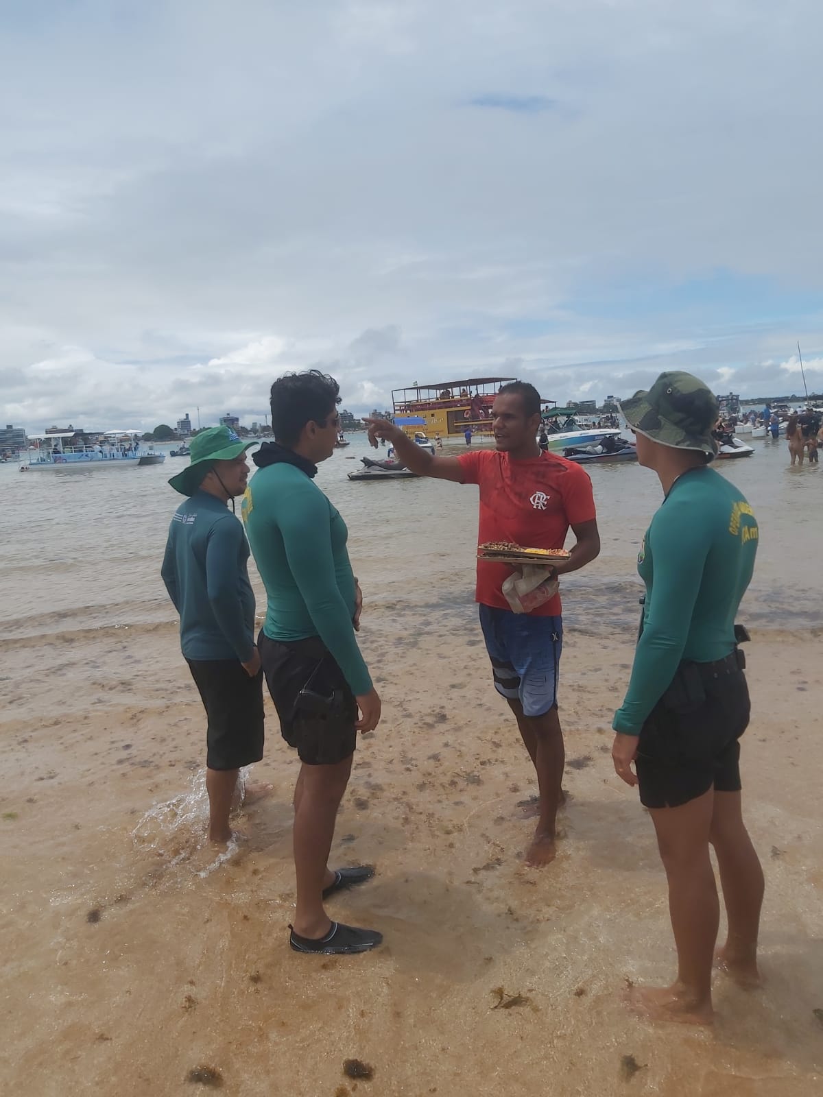 Ação de conscientização em Areia Vermelha