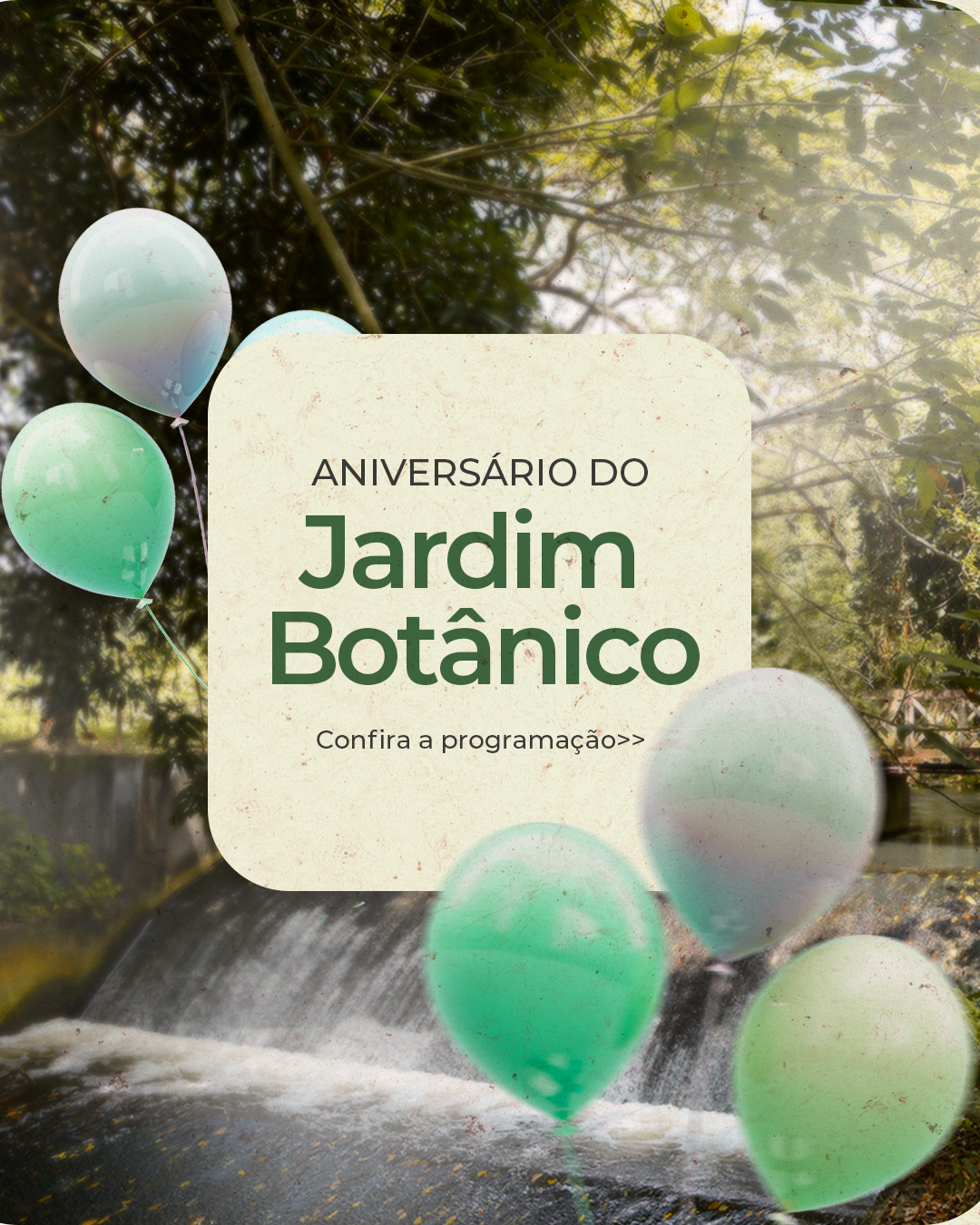 Jardim Botânico terá programação especial neste sábado (26) para celebrar seus 23 anos