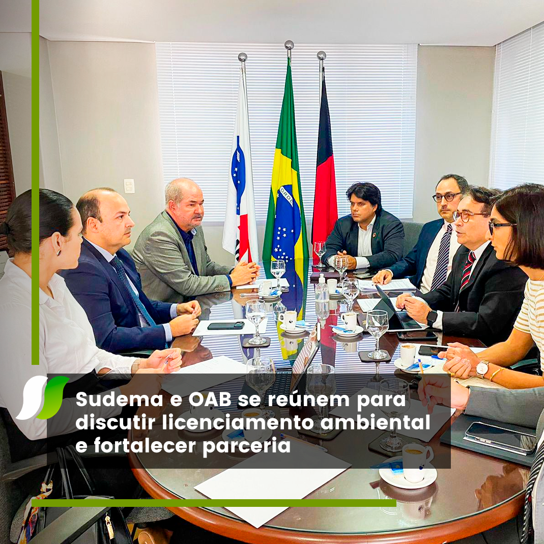 Sudema e OAB se reúnem para discutir licenciamento ambiental e fortalecer parceria