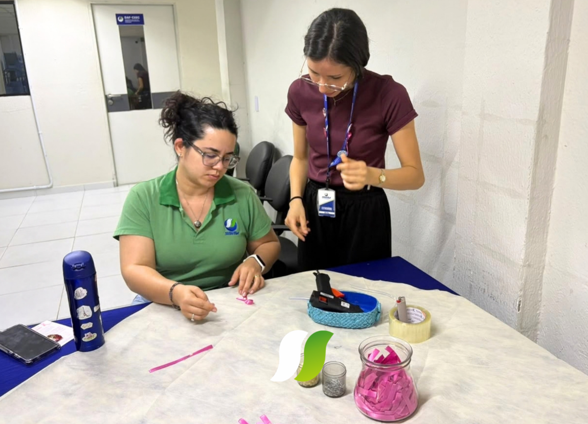Ação reuniu servidores em atividade de integração e conscientização sobre a prevenção do câncer de mama e os cuidados com a saúde da mulher
